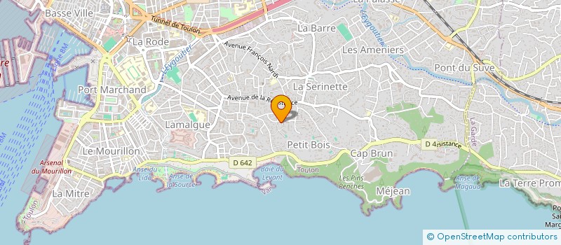 localisation de l'entreprise MONSIEUR CHRISTIAN PERRICHOT  TOULON