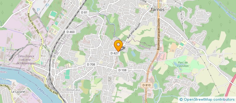 localisation de l'entreprise MONSIEUR CHRISTIAN PERRIERE  BOUCAU