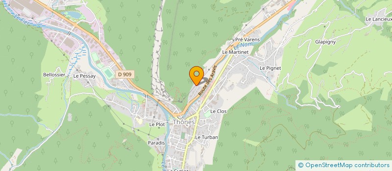 localisation de l'entreprise MONSIEUR CHRISTIAN PERRILLAT BOITEUX  THONES