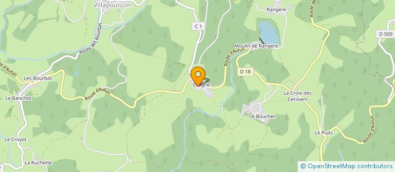 localisation de l'entreprise MONSIEUR CHRISTIAN PERRIN  VILLAPOURCON