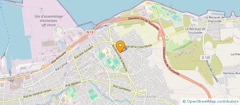 localisation de l'entreprise MONSIEUR CHRISTIAN PERROCHEAU  CHERBOURG-EN-COTENTIN