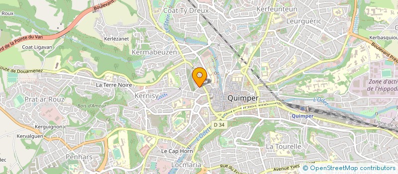 localisation de l'entreprise MONSIEUR CHRISTIAN PERROT à QUIMPER