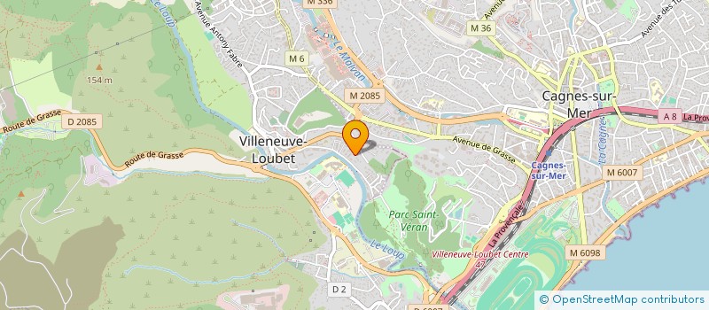 localisation de l'entreprise MONSIEUR CHRISTIAN PERRUCHOT à VILLENEUVE-LOUBET