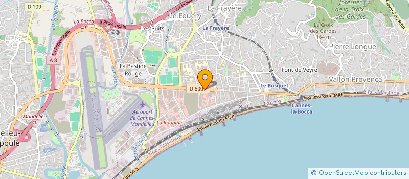 localisation de l'entreprise MONSIEUR CHRISTIAN PERVIEUX à CANNES