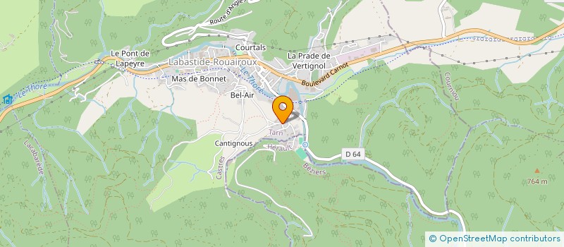 localisation de l'entreprise MONSIEUR CHRISTIAN PESCAY à LABASTIDE-ROUAIROUX