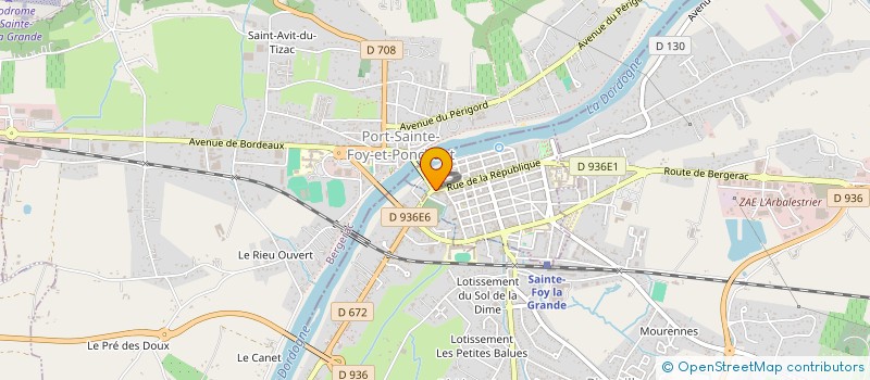 localisation de l'entreprise MONSIEUR CHRISTIAN PETIT  PORT-SAINTE-FOY-ET-PONCHAPT