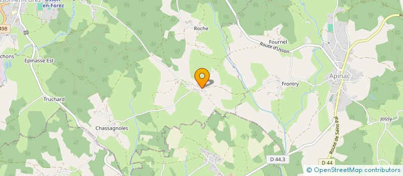 localisation de l'entreprise MONSIEUR CHRISTIAN PETIT  USSON-EN-FOREZ