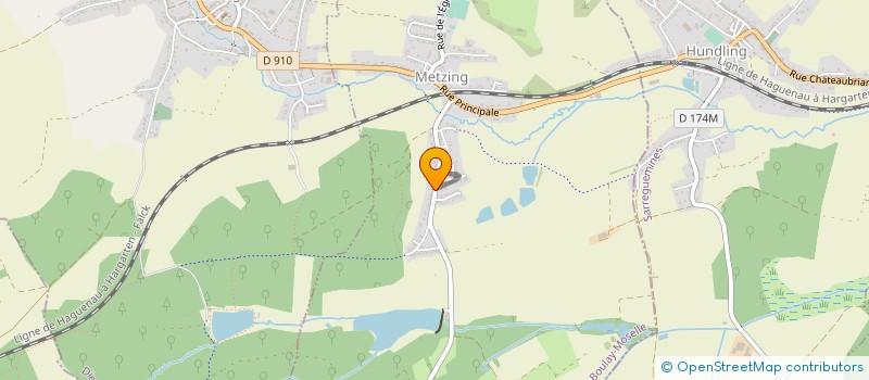 localisation de l'entreprise MONSIEUR CHRISTIAN PETIT  METZING