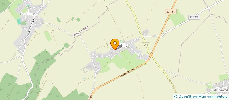 localisation de l'entreprise MONSIEUR CHRISTIAN PETITPAS  TILLY