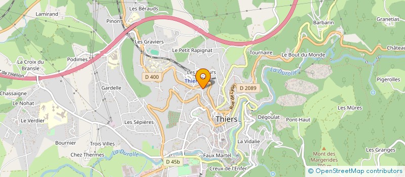 localisation de l'entreprise MONSIEUR CHRISTIAN PETOTON à THIERS