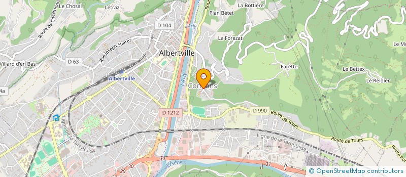 localisation de l'entreprise MONSIEUR CHRISTIAN PETREQUIN à ALBERTVILLE