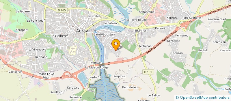 localisation de l'entreprise MONSIEUR CHRISTIAN PEUTIN à AURAY