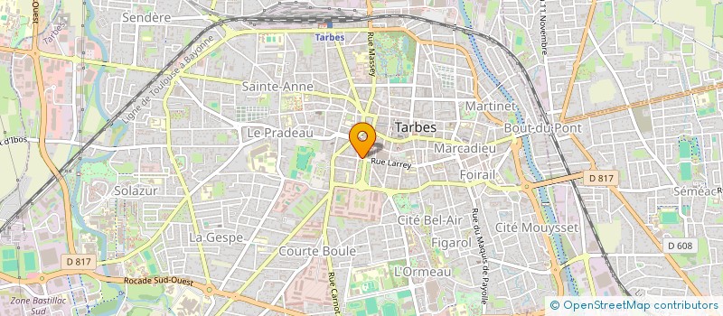 localisation de l'entreprise MONSIEUR CHRISTIAN PEYRAGA à TARBES
