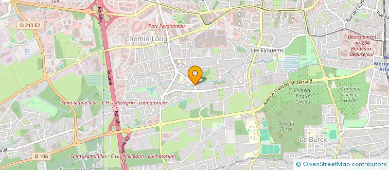 localisation de l'entreprise MONSIEUR CHRISTIAN PEYRAUD  MERIGNAC