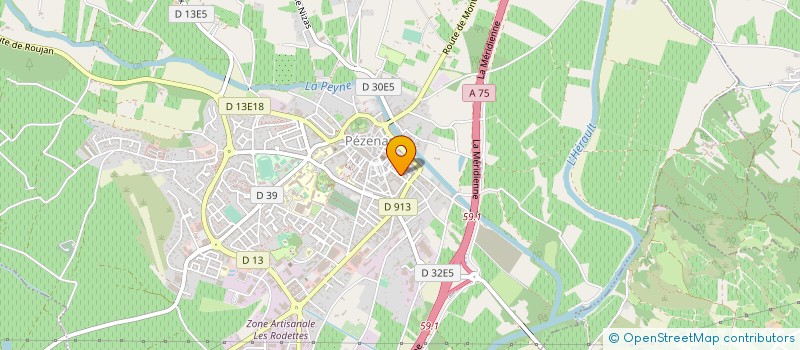 localisation de l'entreprise MONSIEUR CHRISTIAN PEYRONNET  PEZENAS