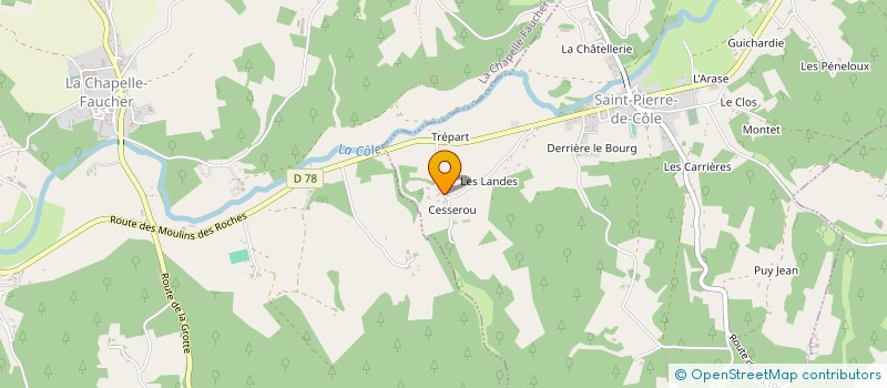 localisation de l'entreprise MONSIEUR CHRISTIAN PEYTOUR  SAINT PIERRE DE COLE