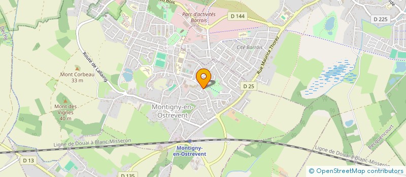 localisation de l'entreprise MONSIEUR CHRISTIAN PEZE  MONTIGNY-EN-OSTREVENT