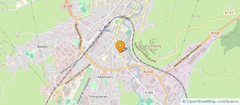 localisation de l'entreprise MONSIEUR CHRISTIAN PICARD à AURILLAC