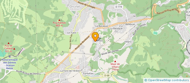 localisation de l'entreprise MONSIEUR CHRISTIAN PICHON  ORCINES