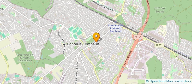 localisation de l'entreprise MONSIEUR CHRISTIAN PICORY à PONTAULT-COMBAULT