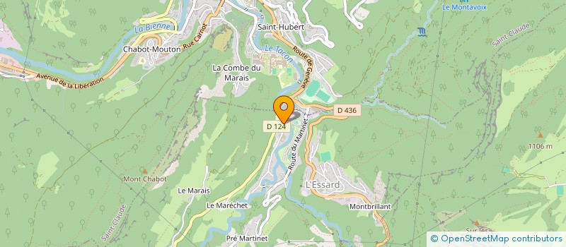 localisation de l'entreprise MONSIEUR CHRISTIAN PIDOUX  VILLARD-SAINT-SAUVEUR