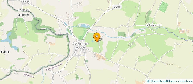 localisation de l'entreprise MONSIEUR CHRISTIAN PIEDNOIR  COUESMES-VAUCE