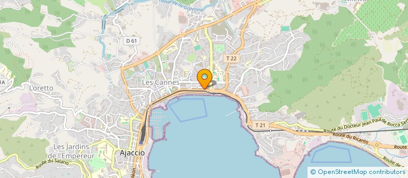 localisation de l'entreprise MONSIEUR CHRISTIAN PIERI à AJACCIO