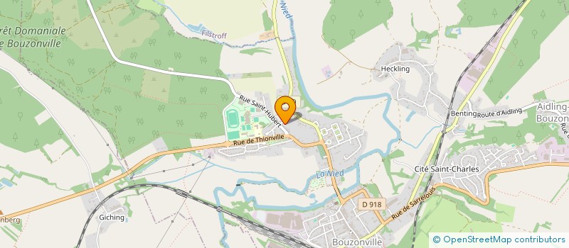 localisation de l'entreprise MONSIEUR CHRISTIAN PIERRE HUBERT  VAUDRECHING