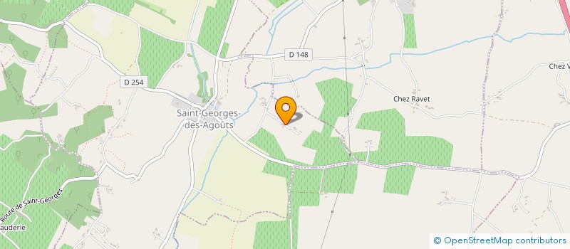 localisation de l'entreprise MONSIEUR CHRISTIAN PINAUD  SAINT-GEORGES-DES-AGOUTS