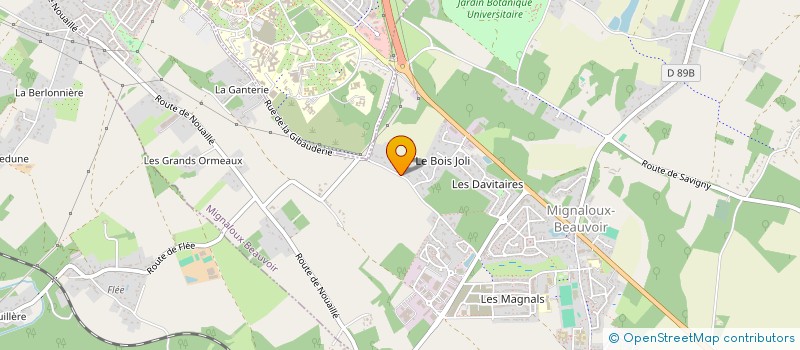 localisation de l'entreprise MONSIEUR CHRISTIAN PINSON  MIGNALOUX-BEAUVOIR