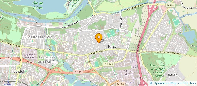 localisation de l'entreprise MONSIEUR CHRISTIAN PISONERO  TORCY