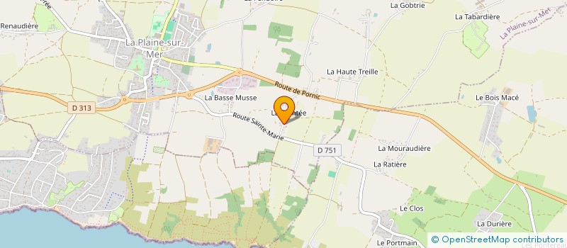 localisation de l'entreprise MONSIEUR CHRISTIAN PIVETEAU à LA PLAINE-SUR-MER