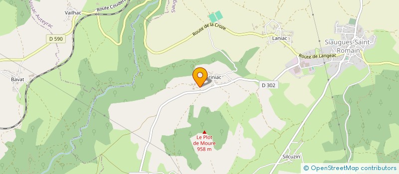 localisation de l'entreprise MONSIEUR CHRISTIAN PLACE  SIAUGUES-SAINTE-MARIE