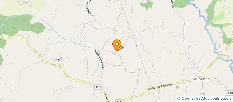 localisation de l'entreprise MONSIEUR CHRISTIAN PLANTE  CAUPENNE