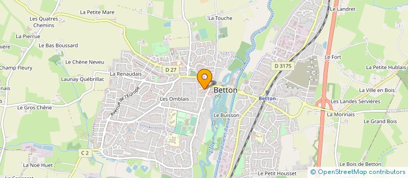 localisation de l'entreprise MONSIEUR CHRISTIAN PLASSART  BETTON