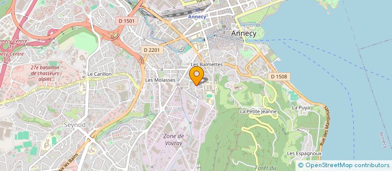 localisation de l'entreprise MONSIEUR CHRISTIAN PLICHON à ANNECY