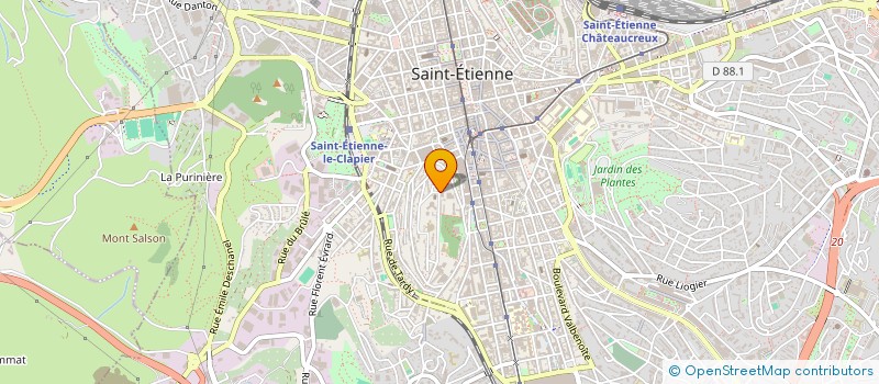 localisation de l'entreprise MONSIEUR CHRISTIAN PLUMET à SAINT-ETIENNE