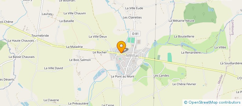 localisation de l'entreprise MONSIEUR CHRISTIAN POIGNAND à MEILLAC