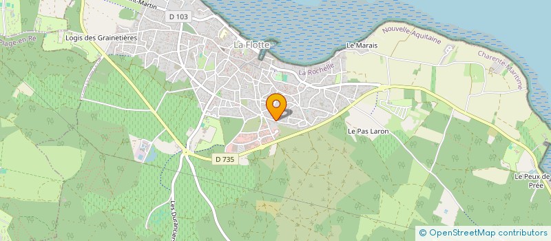 localisation de l'entreprise MONSIEUR CHRISTIAN POINT  LA FLOTTE