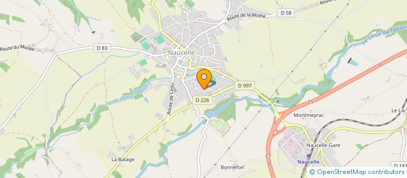 localisation de l'entreprise MONSIEUR CHRISTIAN POISSON  NAUCELLE