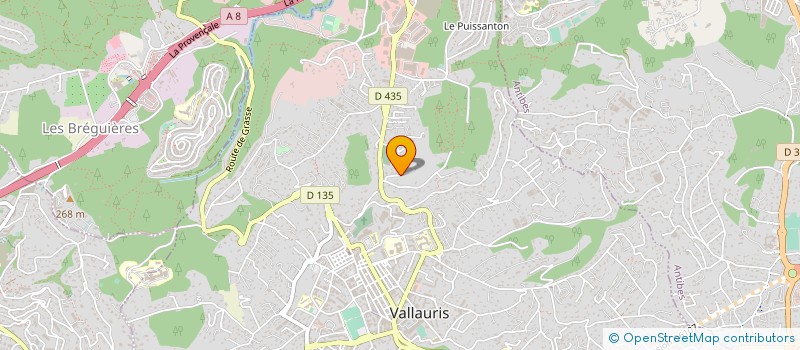 localisation de l'entreprise MONSIEUR CHRISTIAN POITEVIN à VALLAURIS