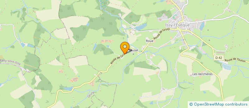 localisation de l'entreprise MONSIEUR CHRISTIAN PORTERAT  ISSY-L'EVEQUE