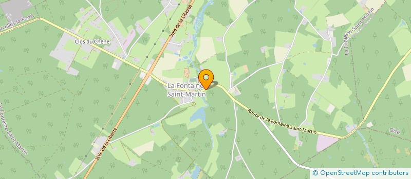 localisation de l'entreprise MONSIEUR CHRISTIAN PORTIER  LA FONTAINE-SAINT-MARTIN