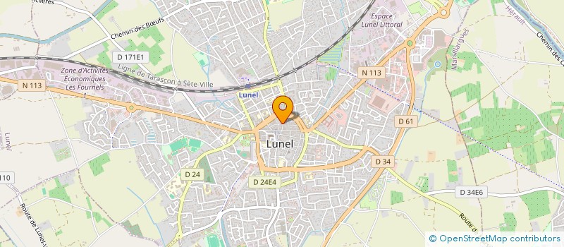 localisation de l'entreprise MONSIEUR CHRISTIAN POTONNIER  LUNEL