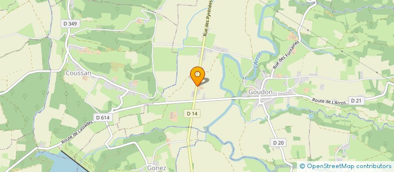 localisation de l'entreprise MONSIEUR CHRISTIAN POUEY  GOUDON