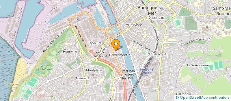 localisation de l'entreprise MONSIEUR CHRISTIAN POUGA à BOULOGNE-SUR-MER