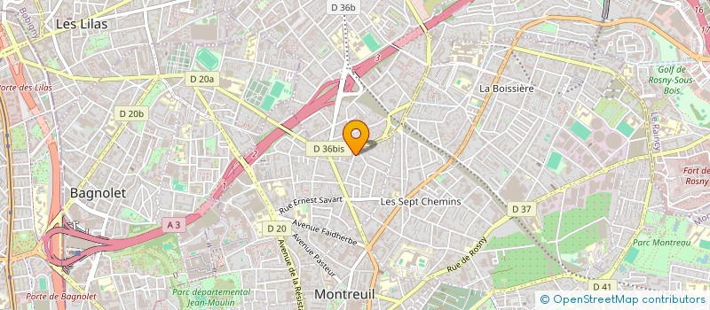 localisation de l'entreprise MONSIEUR CHRISTIAN POUILLARD à MONTREUIL