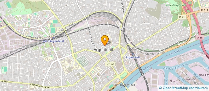 localisation de l'entreprise MONSIEUR CHRISTIAN POULAIN  ARGENTEUIL