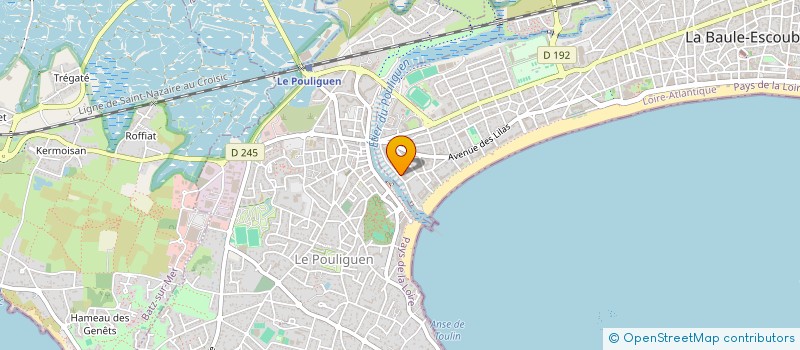 localisation de l'entreprise MONSIEUR CHRISTIAN POUPART à LA BAULE-ESCOUBLAC