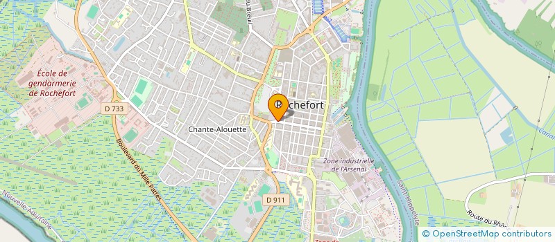 localisation de l'entreprise MONSIEUR CHRISTIAN POUPON  ROCHEFORT